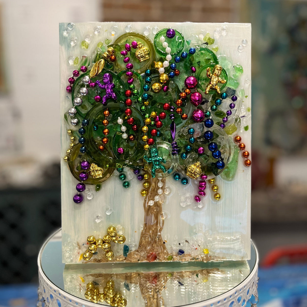 ShardWorx® Mardi Gras Bead Tree  | 8x10
