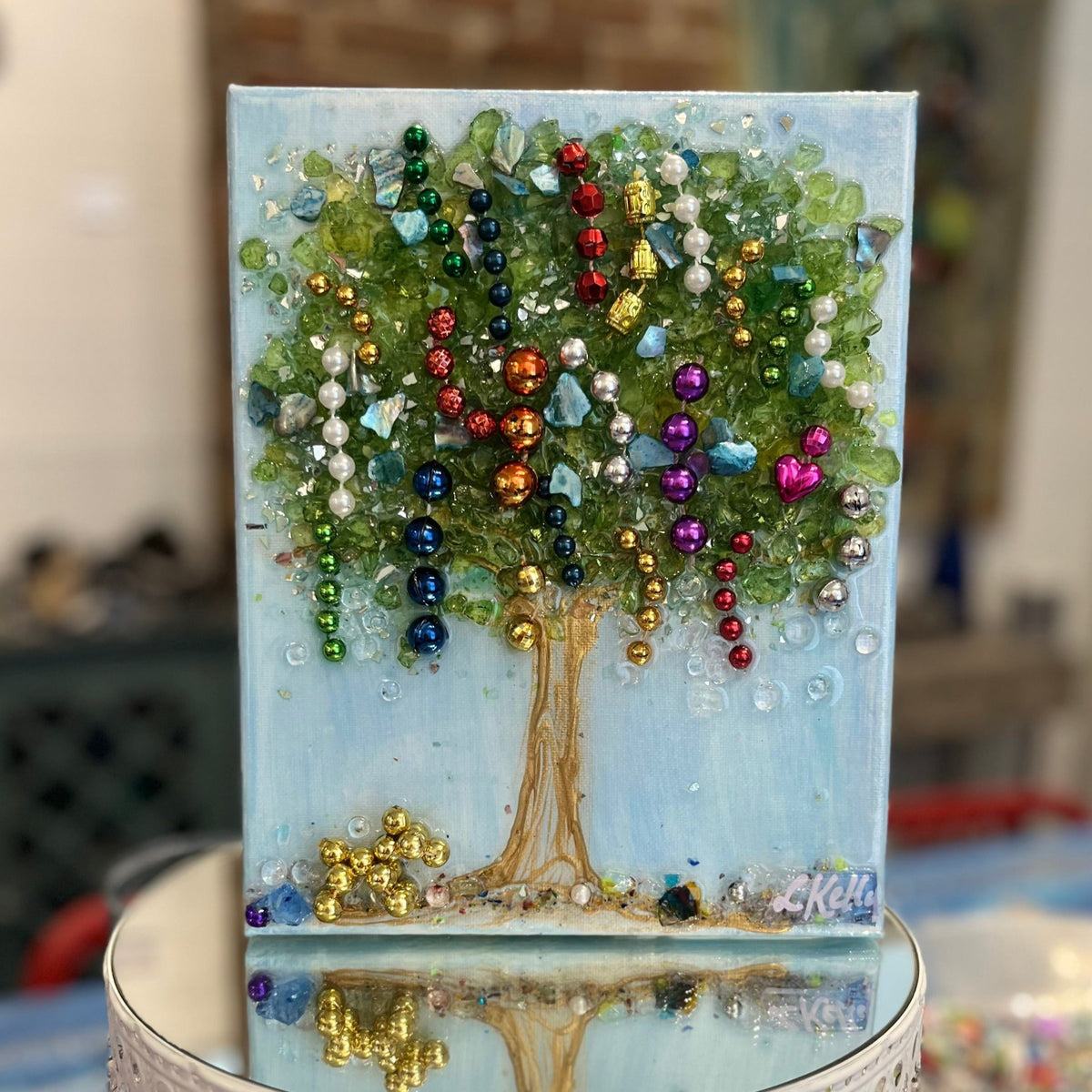 ShardWorx® Mardi Gras Bead Tree  | 8x10